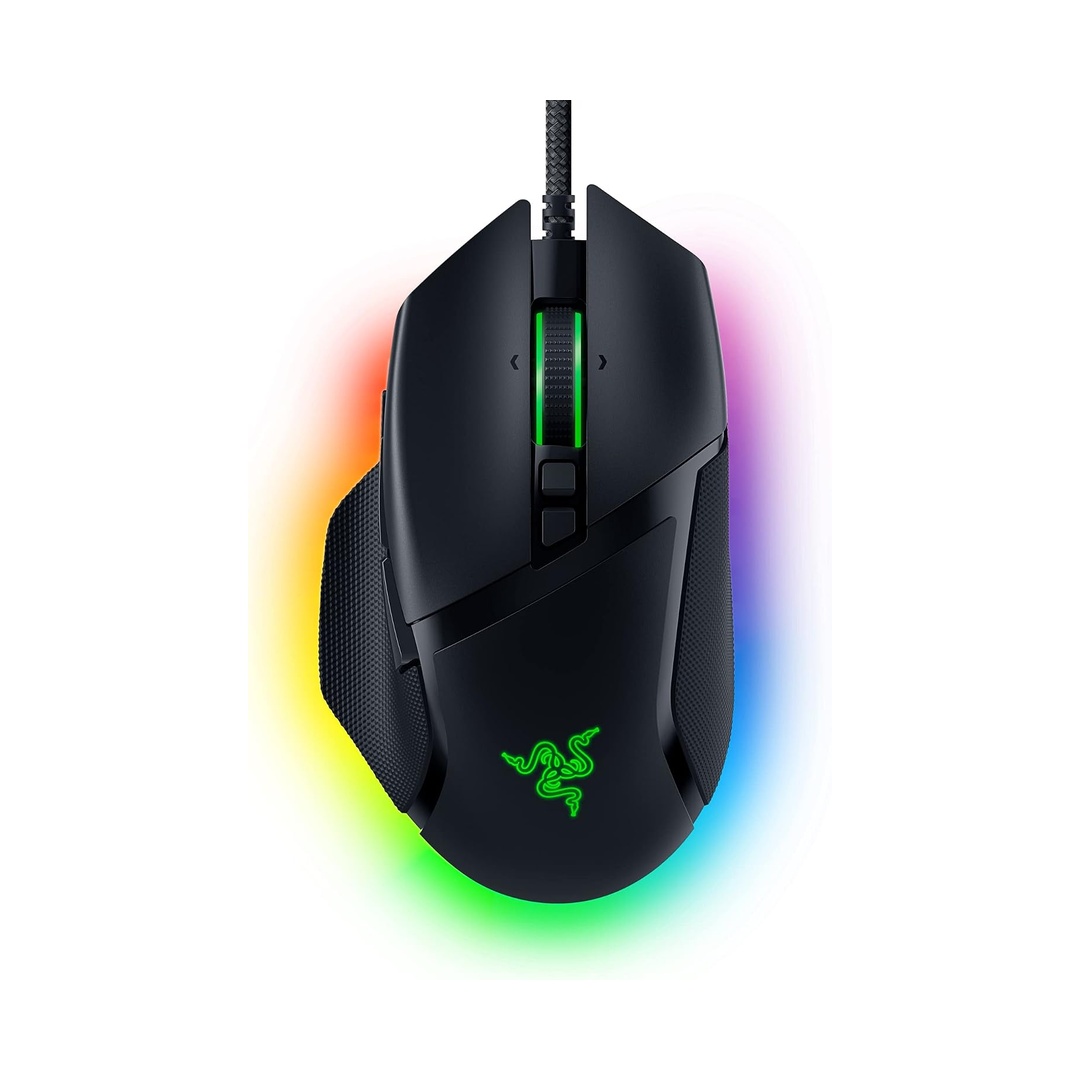 Razer Basilisk V3 Customizable RGB Wired Ergonomic Gaming Mouse, Black | Fastest Gaming Mouse Switch, Chroma R