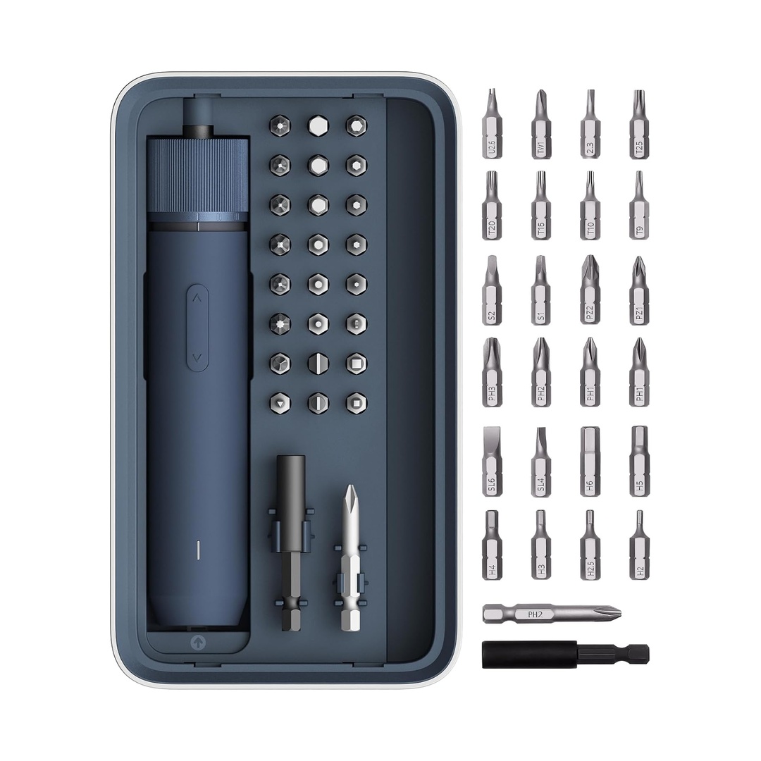 25-Piece Upgraded Electric Screwdriver Kit, Cordless Screwdriver