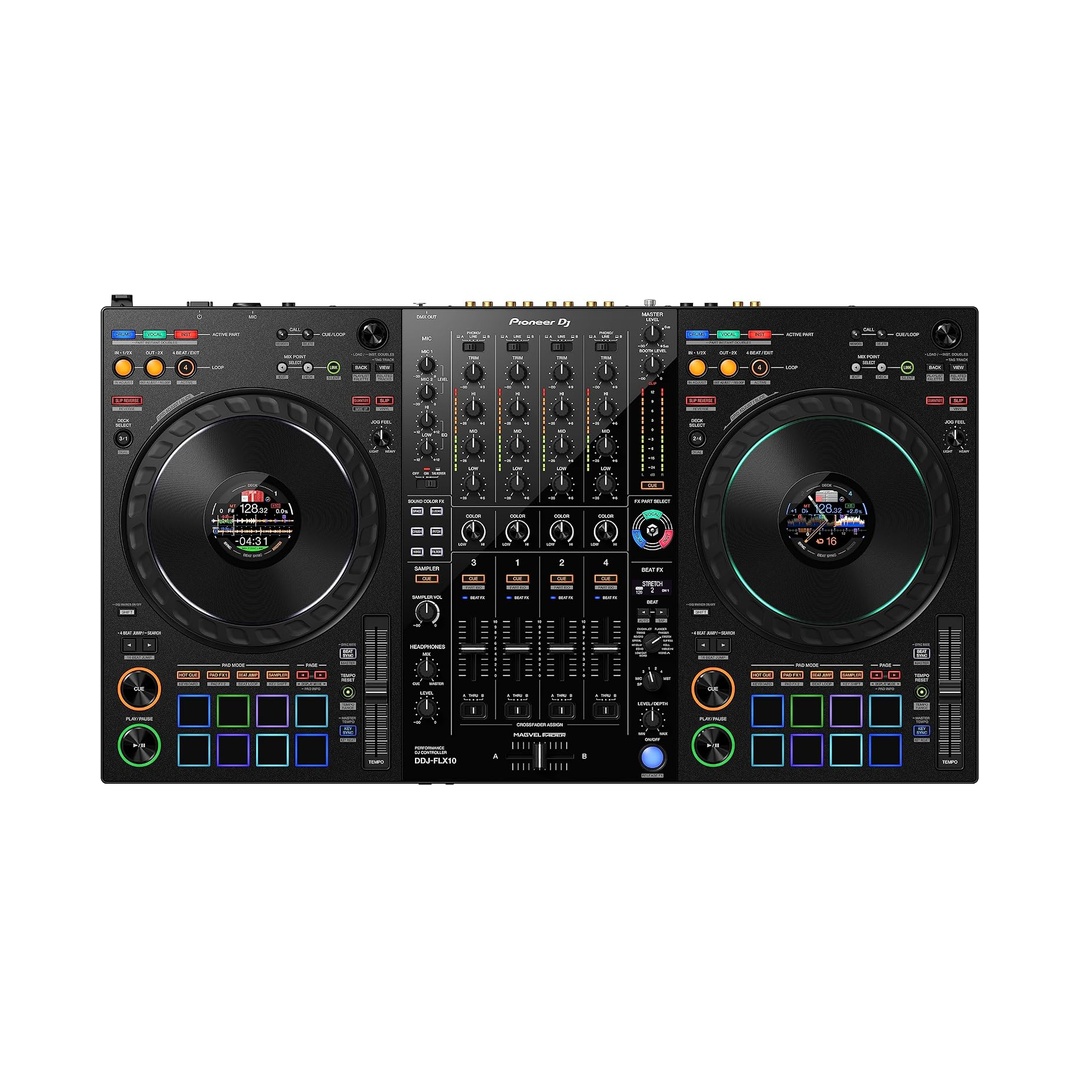 Pioneer DJ DDJ-FLX10 4-Channel DJ Controller, Track Separation, Black