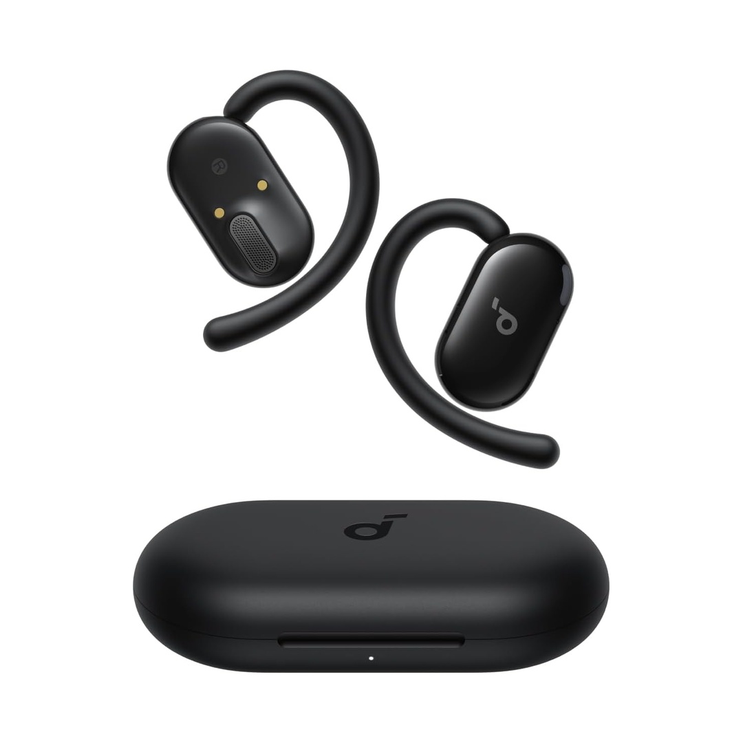 Soundcore V20i by Anker Open Ear Earbuds, Open Ear Headphones True Wireless | Adjustable Hooks, Ultra-Comfort,