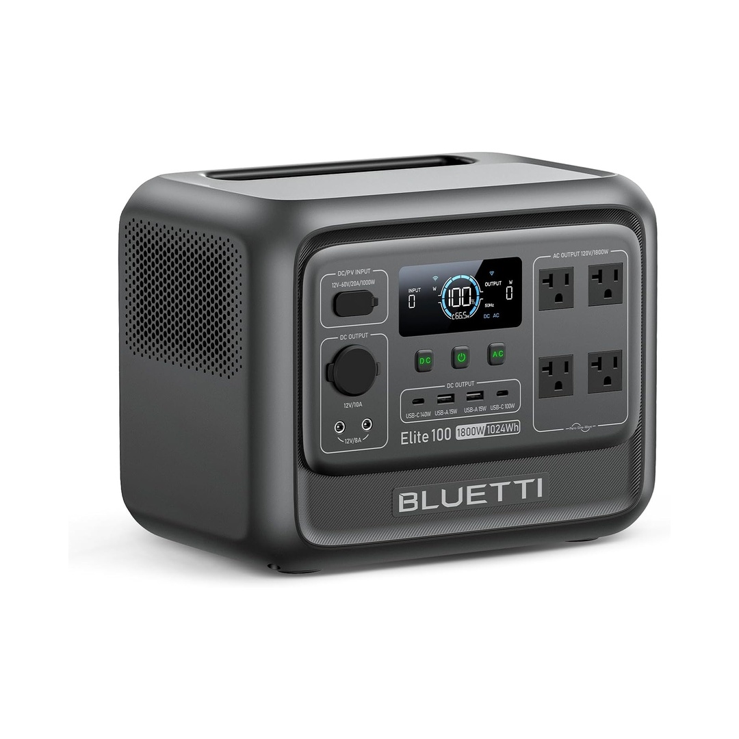 BLUETTI Elite 100 V2 Portable Power Station for Camping 1024Wh 1800W