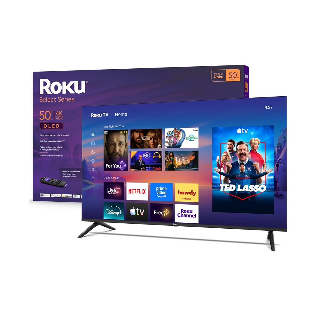Roku 50-Inch Select Series 4K QLED Smart TV