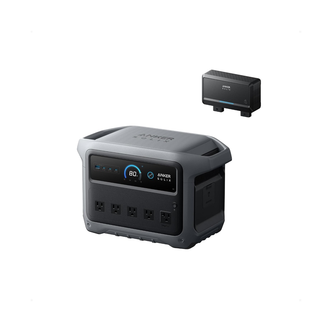 Anker SOLIX C1000 Gen 2 Portable Power Station with Alternator Charger | 2,000W (Peak 3,000W) Solar Generator 