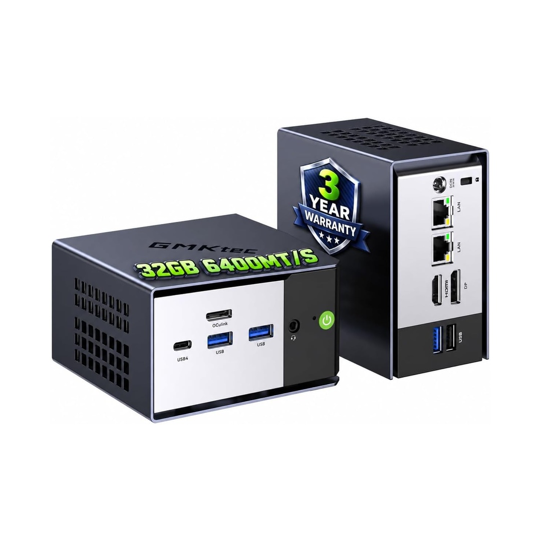 GMKtec K16 Mini PC Gaming AMD Ryzen 7 7735HS (Turbo 4.75Ghz)