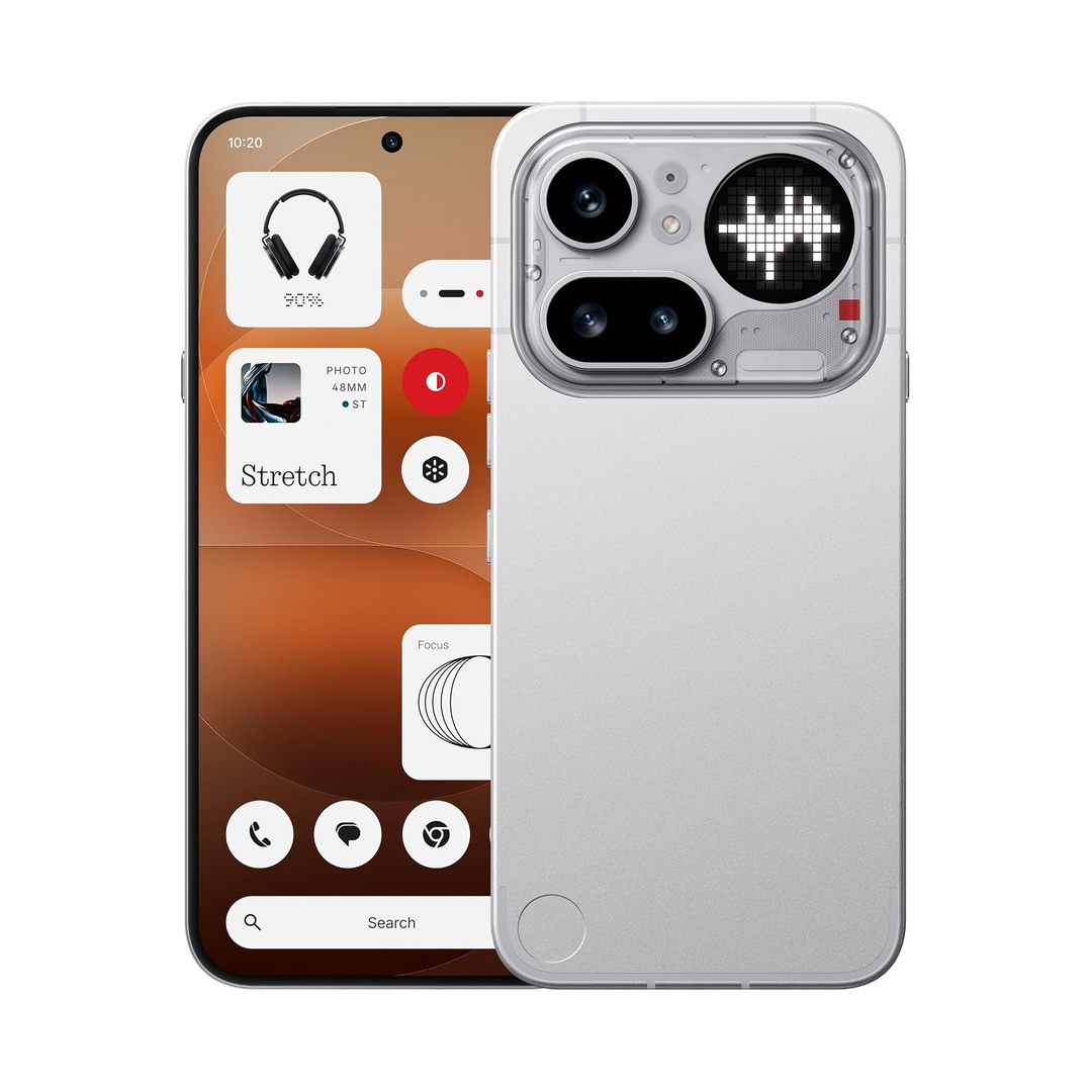 Nothing Phone (4a) Pro Cell Phone 2026 New, Unlocked Android 16 Smartphone, Triple-Lens Camera, AI Photo Edits, 6.83" 144Hz AMOLED Display, 5080mAh Battery, Dual-SIM Glyph Matrix (Sliver, 12+256GB)