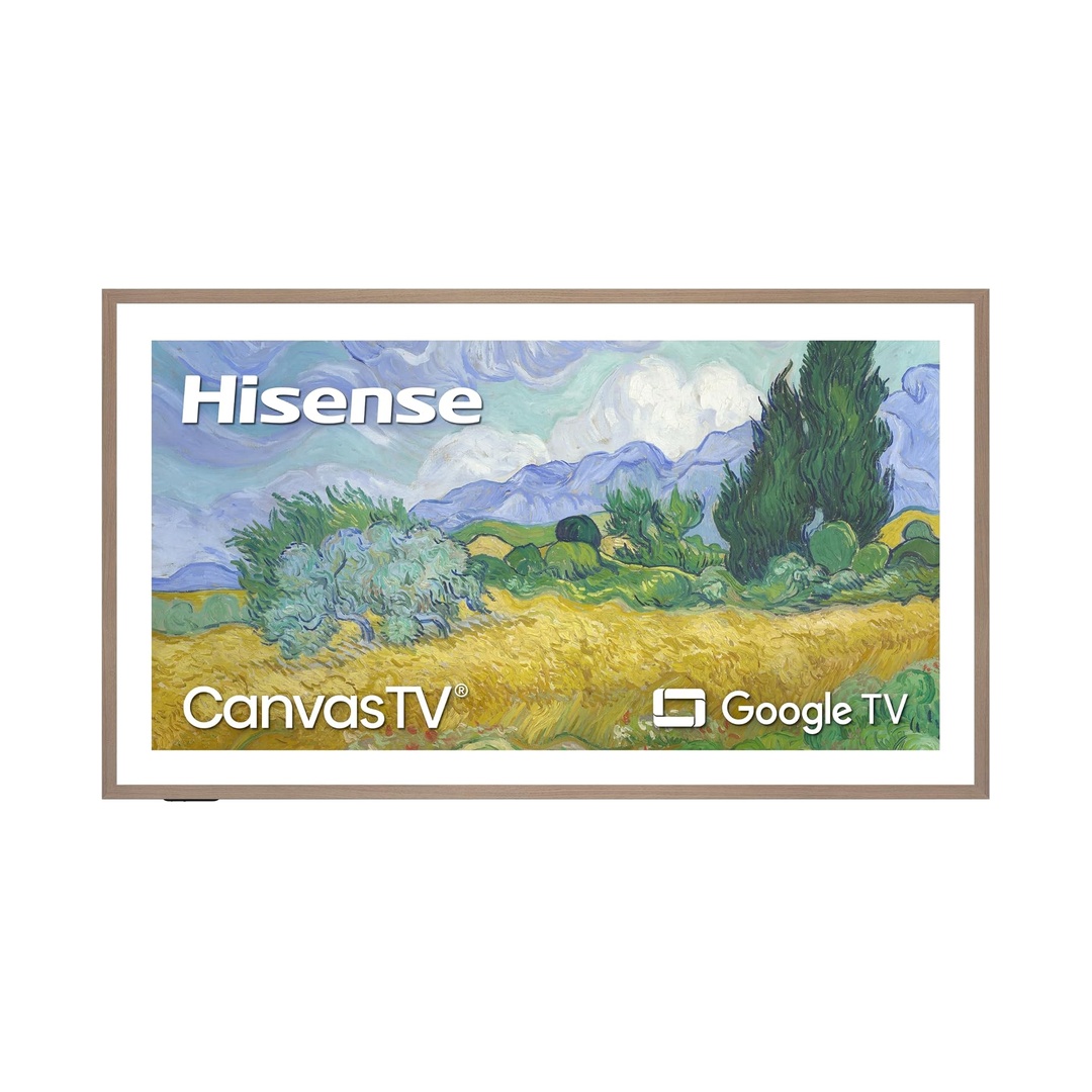Hisense 55“ Hi-QLED S7 CanvasTV Series 4K UHD Google Smart Art TV (55S7SG, 2026 New) - 144Hz, Art Mode, Anti-Glare Panel, Dolby Vision HDR, Hi-Matte Display, Frame & UltraSlim Wall Mount Included