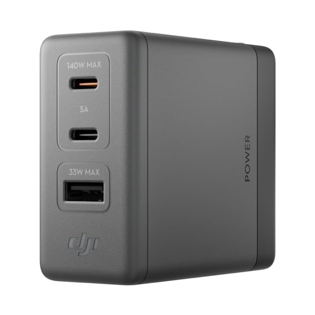 DJI Power 140W GaN Charger (No Cable Included), Fast Charging
