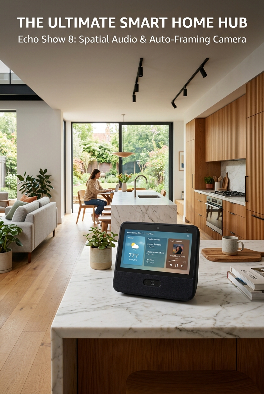 Amazon Echo Show 8 (3rd Gen) Smart Display with Spatial Audio
