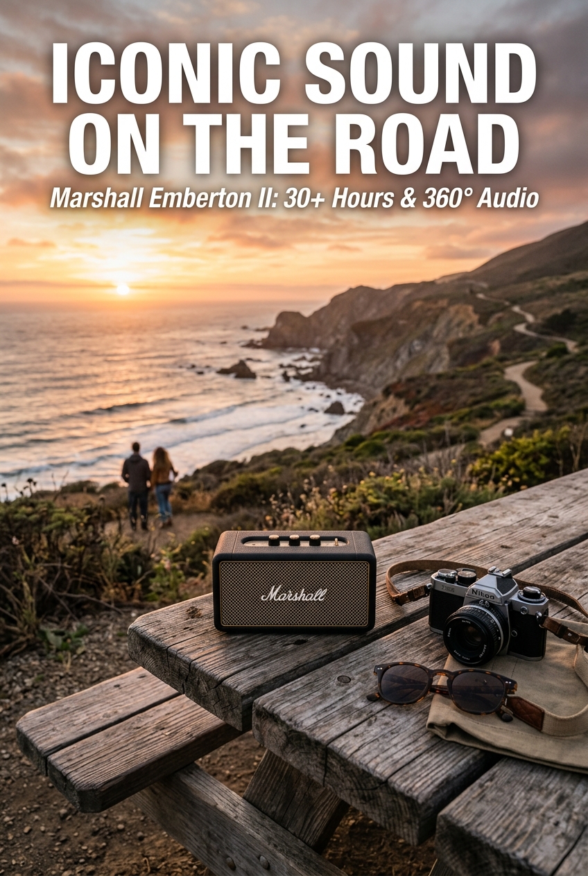 Marshall Emberton II Portable Bluetooth Speaker (IP67 Waterproof)