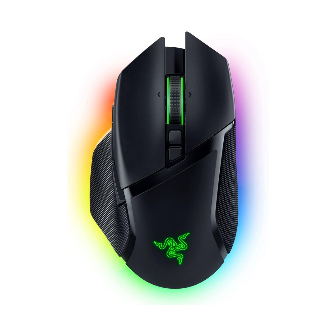 Razer Basilisk V3 Pro Customizable RGB Wireless Gaming Mouse, Black | Optical Switches Gen-3, HyperScroll Tilt