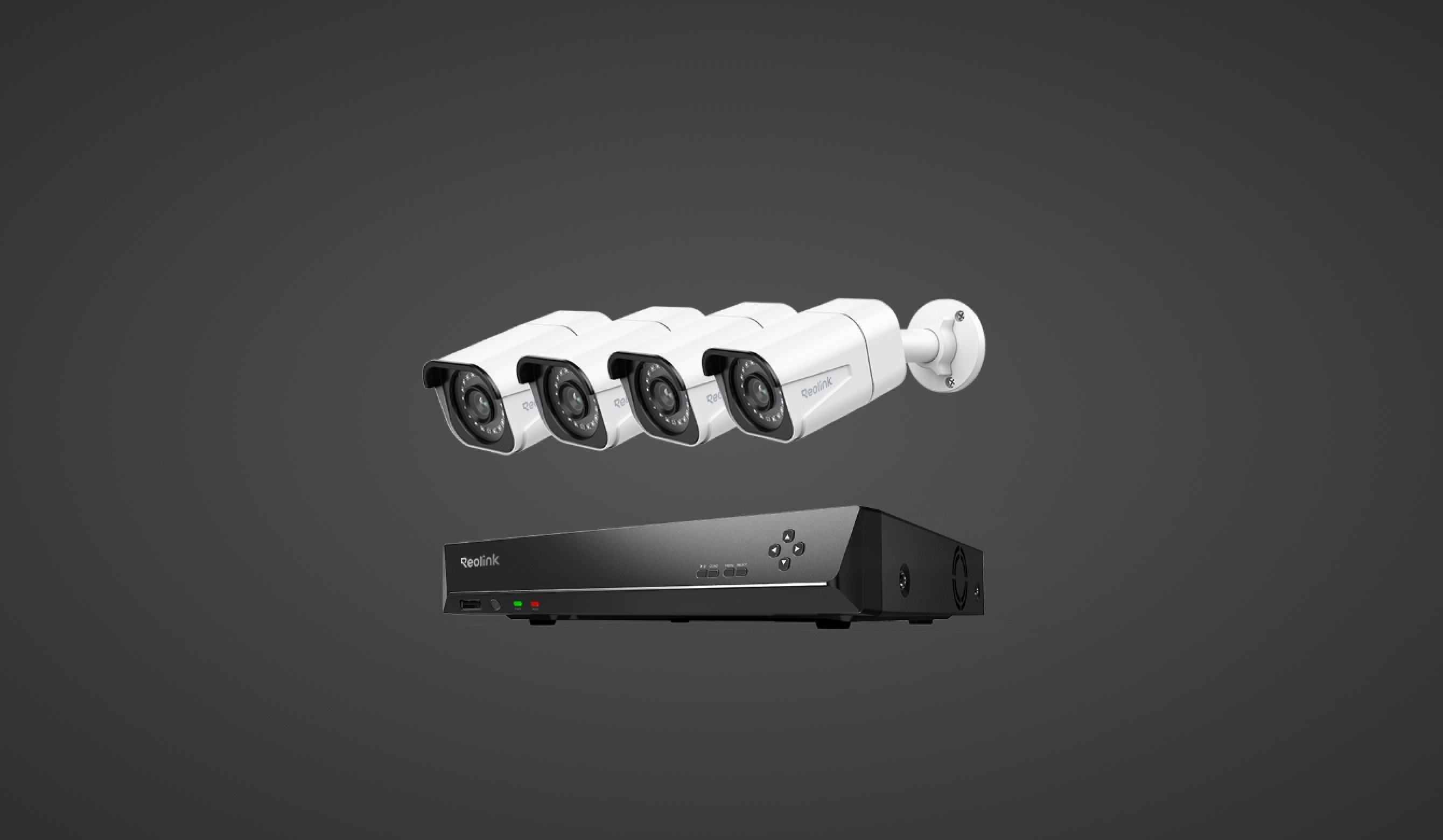 Reolink 4K PoE Security Camera System (8-Channel NVR + 4 Cams)