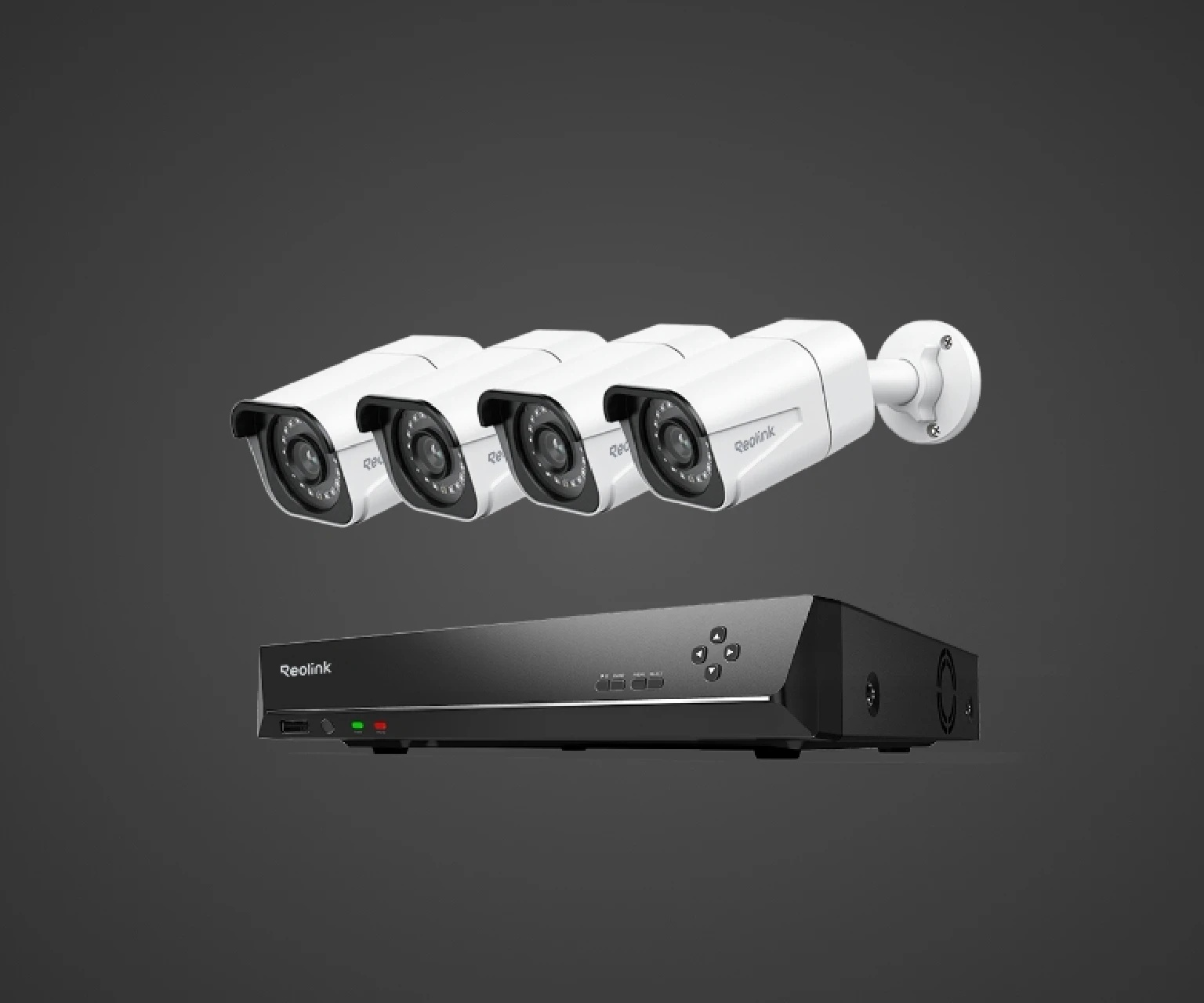 Reolink 4K PoE Security Camera System RLK8-800B4 Complete Kit with NVR and 4 Bullet Cameras
